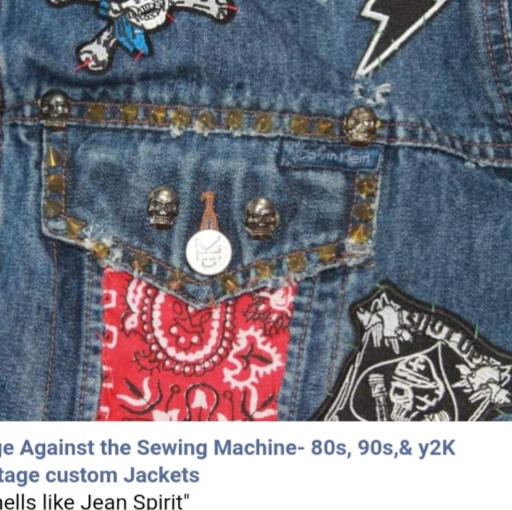 SOLD!!! Customized punkrock Calvin Klein Vintage y2k-trucker - Picture 3 of 16